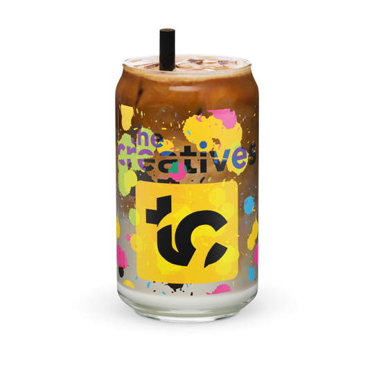 The Creatives Spatter Can-shaped glass