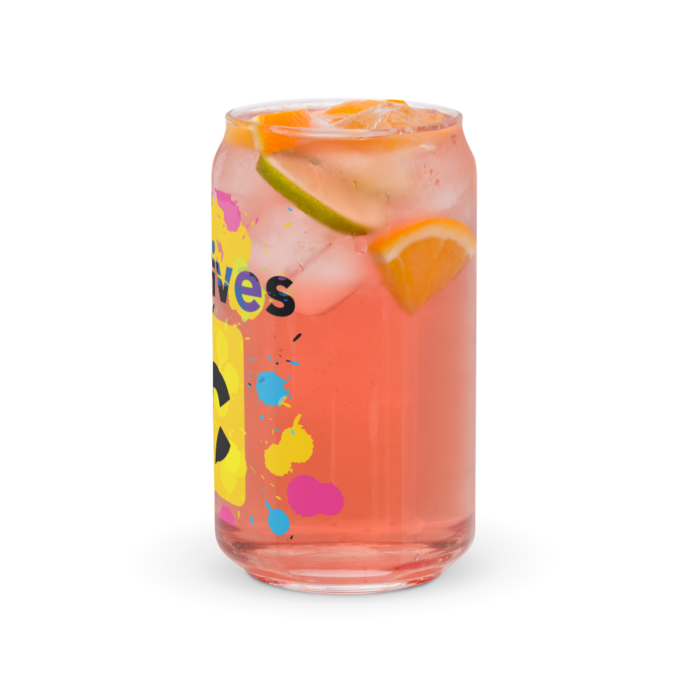 The Creatives Spatter Can-shaped glass