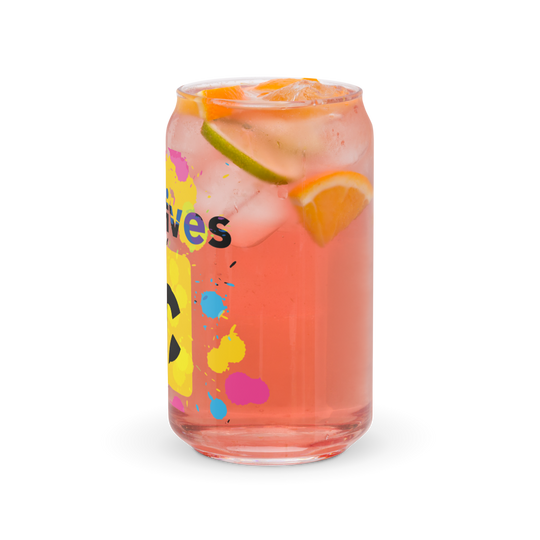 The Creatives Spatter Can-shaped glass