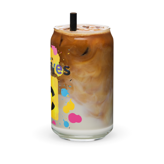 The Creatives Spatter Can-shaped glass