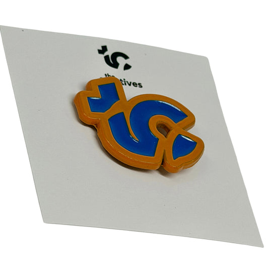 The Creatives Yellow/Royal Blue Enamel 1" Pin
