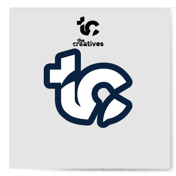 The Creatives Navy/White Enamel 1" Pin