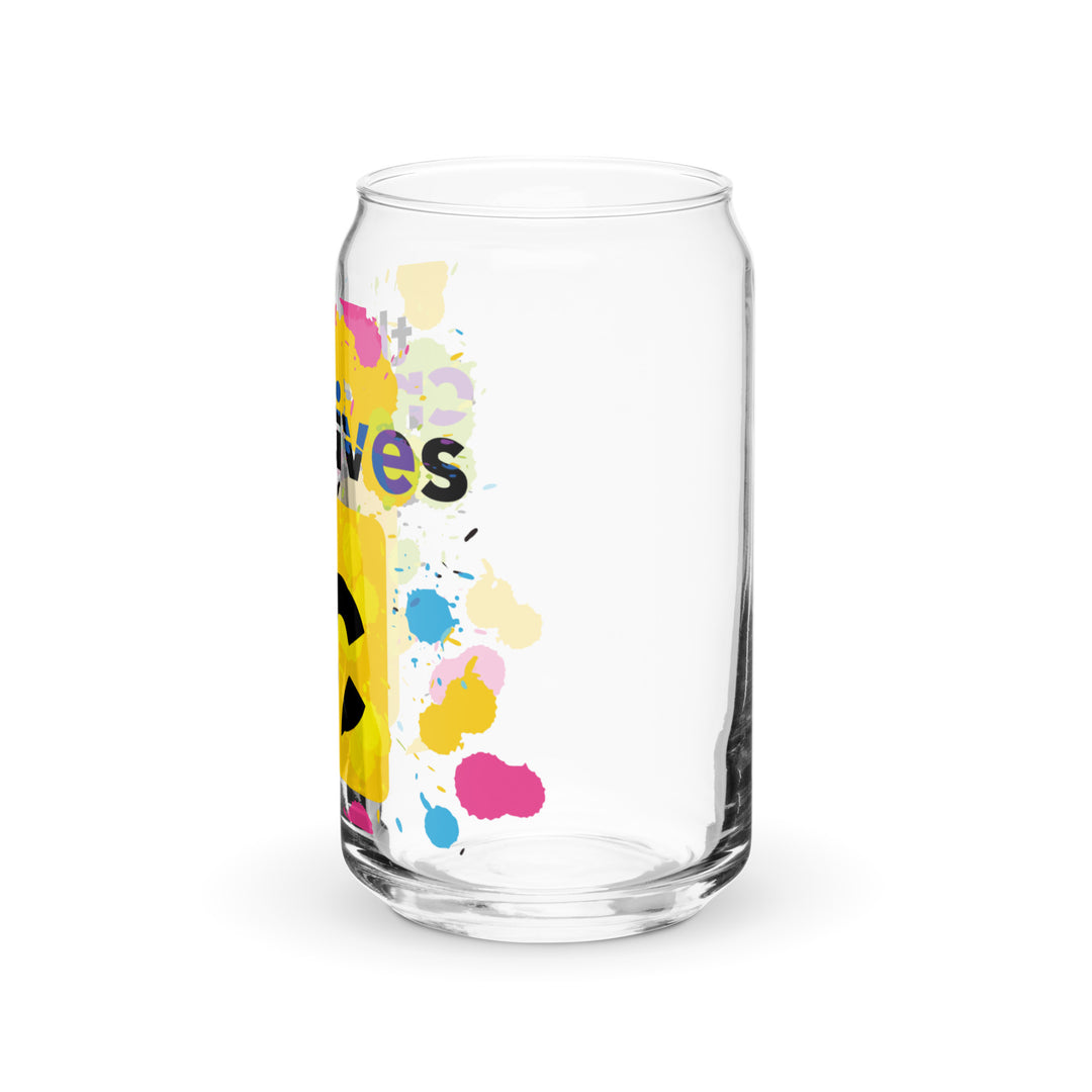 The Creatives Spatter Can-shaped glass